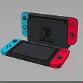 Nintendo Switch Electronic Gaming Console With Red And Blue Controllers And Portable Design 3d model