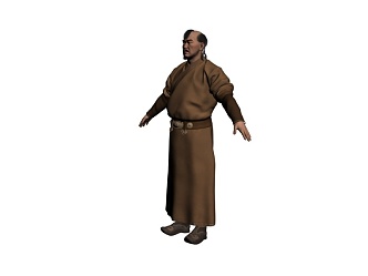 Genghis Khan Mongolian Party Xiang People Turks 3d model