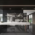 Modern Front Desk Company Front Desk Reception 3d model