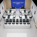 Monitoring conference room 3d model