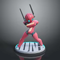 Modern Robot Assistant Small Robot Butler 3d model