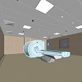 Modern CT room MRI room 3d model