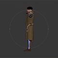 Fantasy Character In Blue Brown Mechanical Armor With Creature Inspired Design Arms Outstretched