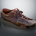 Retro Style Leather Casual Shoes With Unique Color And Lace Up Design