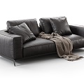 Modern double sofa 3d model