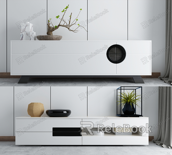 Modern TV Cabinet TV Cabinet Combination model