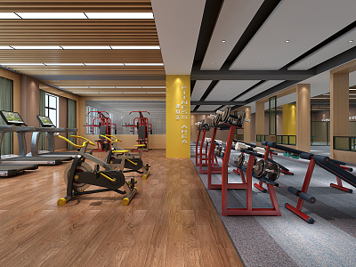 Modern Gym 3d model