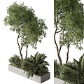 Modern tree green plant pile outdoor green plant plants flowers and plants outdoor landscape green plant green plant pond plant flower bed 3d model