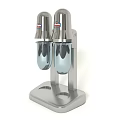 Stainless Steel Double Cup Electric Kitchen Blender With Modern Design