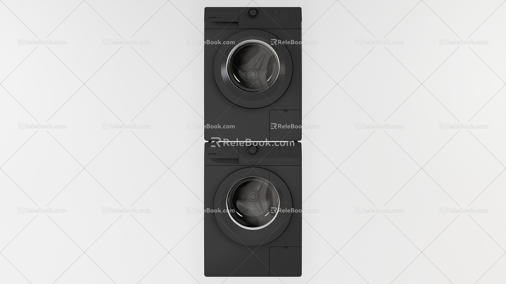 Modern Washing Machine Simple Washer Dryer model