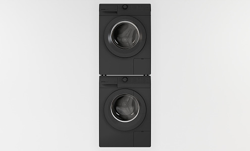 Modern Washing Machine Simple Washer Dryer 3d model