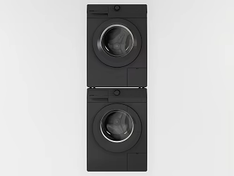 Modern Washing Machine Simple Washer Dryer 3d model