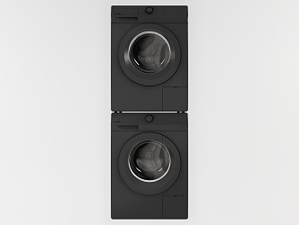 Modern Washing Machine Simple Washer Dryer 3d model