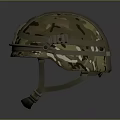 Tactical Military Weapon Helmet With Camouflage Design Camera Mount And Side Attachments