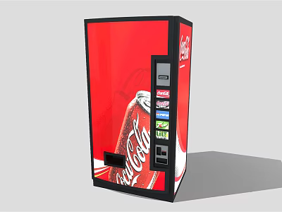 Red Coca Cola Commercial Vending Machine For Beverage Dispensing Equipment 3d model