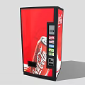 Red Coca Cola Commercial Vending Machine For Beverage Dispensing Equipment 3d model