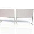 Two Standing Whiteboards With Metal Stands For Household And Office Use