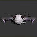 Game Movie Character With Pink Twin Tails Red Horns Demon Wings And Plaid Skirt