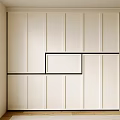 Entryway Side Cabinet Modern White Design With Natural Light And Wooden Floor
