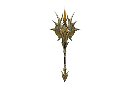 Cartoon Weapon Magic Weapon Game Props Legendary Weapon Xianxia Weapon Magic Weapon Lance Magic Wand 3d model