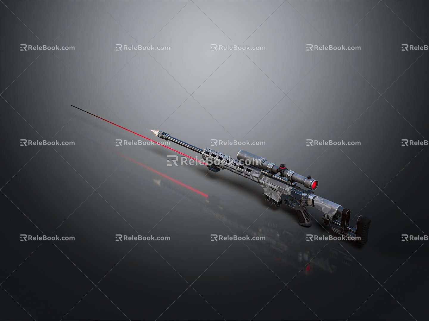 Sniper Rifle Sniper Rifle Sight Modern Weapons Hot Weapons Hot Weapons Firearms 3d model