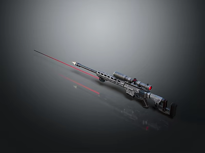 Black Metallic Kitchen Utility Knife With Red Accent For Daily Home Use 3d model