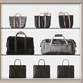 Modern Handbag Briefcase Luggage 3d model