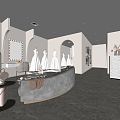 Light Luxury Bridal Shop 3d model