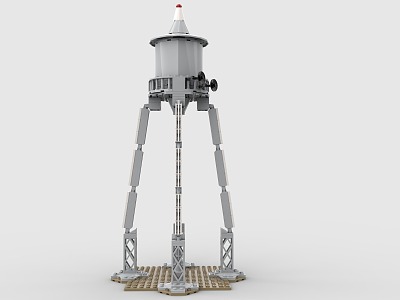 LEGO toy building blocks water tower construction 3d model