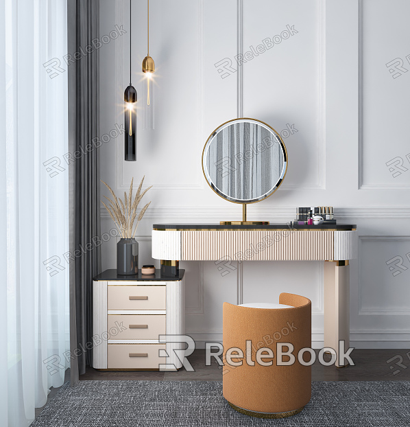 Light Luxury Dressing Table model