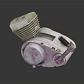 High Quality Automotive Engine Parts Metal Cylinder Head With Cooling Fins For Car Repair