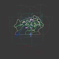 Commercial Equipment Strategic Map With Global Layout Red Areas Blue Arrows And Network Nodes