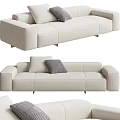 Modern Multiplayer Sofa Double Sofa 3d model