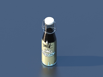 glass bottle wine bottle soy sauce vinegar seasoning bottle 3d model