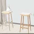 Stylish Upholstered Bar Stools With Wooden Legs In Different Colors For Cozy Home Interior