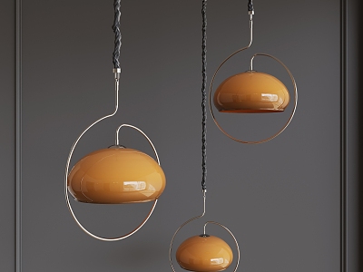 Bauhaus Middle Egg Yolk Chandelier model