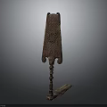 Traditional Wooden Carved Decorative Stand With Intricate Patterns And Base Plate