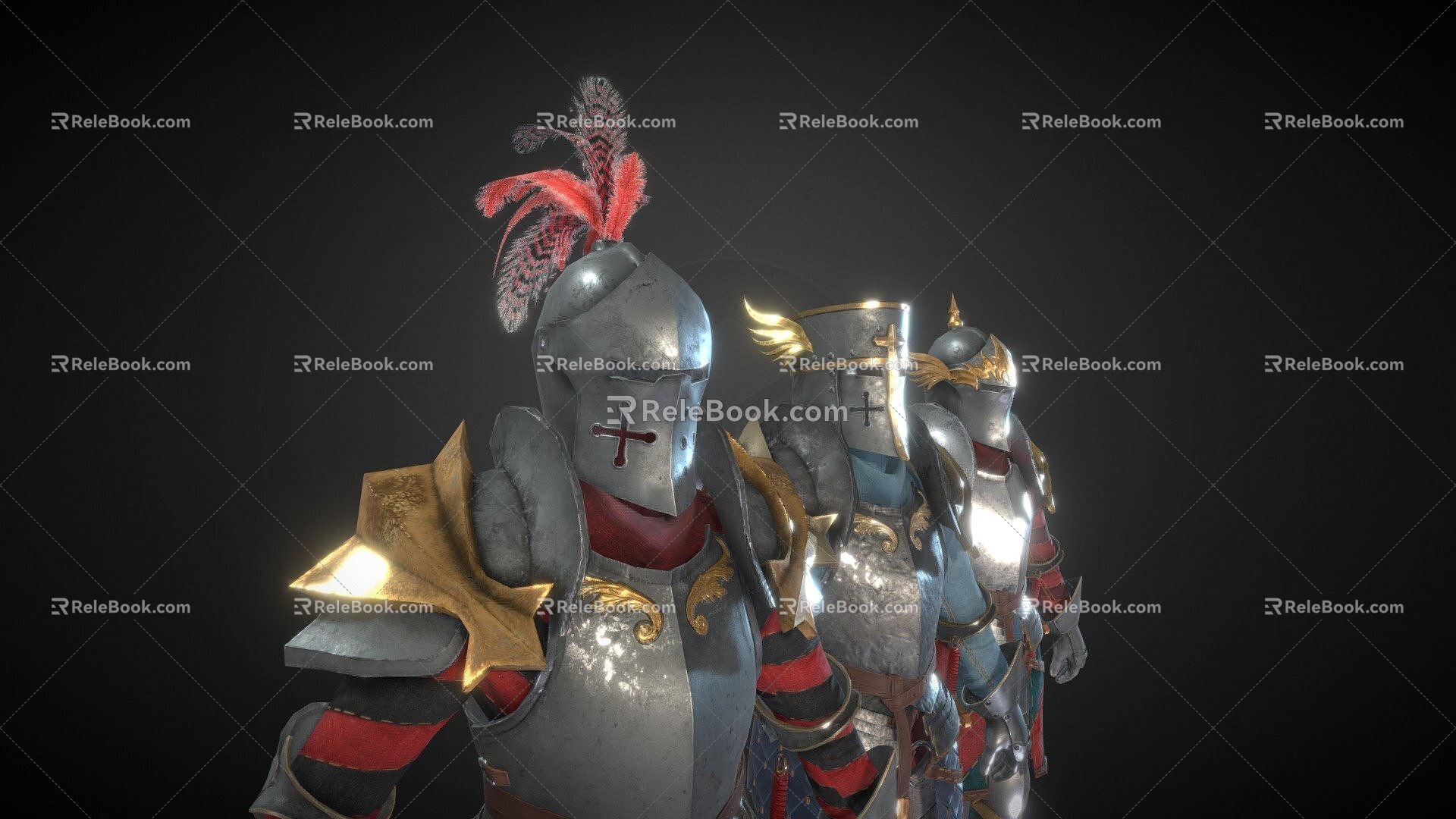 Medieval Knight 3d model