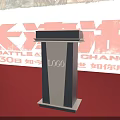 Stage Setup With Podium Red Carpet LOGO September 30th And The Battle At Changjin Backdrop