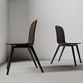Sleek Modern Dining Chairs With High Back Design And Wooden Slim Legs For Contemporary Home Interior