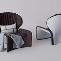 Modern single sofa 3d model