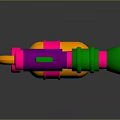 Colorful Plastic Toy Water Gun With Multicolored Design For Kids Playtime Activities