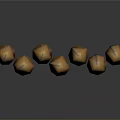 Brown Pencil Shaped Living Supplies With Pointed Tops And Smooth Surfaces