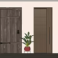 Single door 3d model