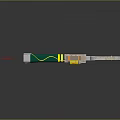 Mechanical Laser Tool With Green Yellow Casing Metal Bracket And Red Laser Beam