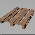 Sturdy Wooden Pallet With Slatted Design For Home Storage And Organizing Needs