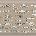 Assorted Decorative Plaster Moldings With Ornate Patterns And Different Styles For Interior Decoration 3d model