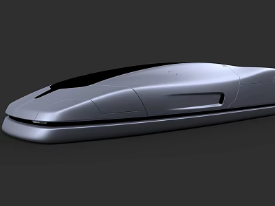 Futuristic Silver Concept Car With Sleek Aerodynamic Design And Modern Styling 3d model