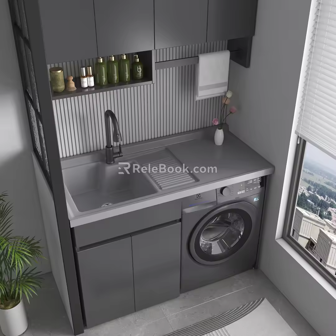 Balcony Cabinet 3d model