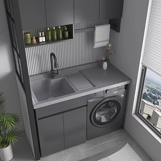 Balcony Cabinet 3d model